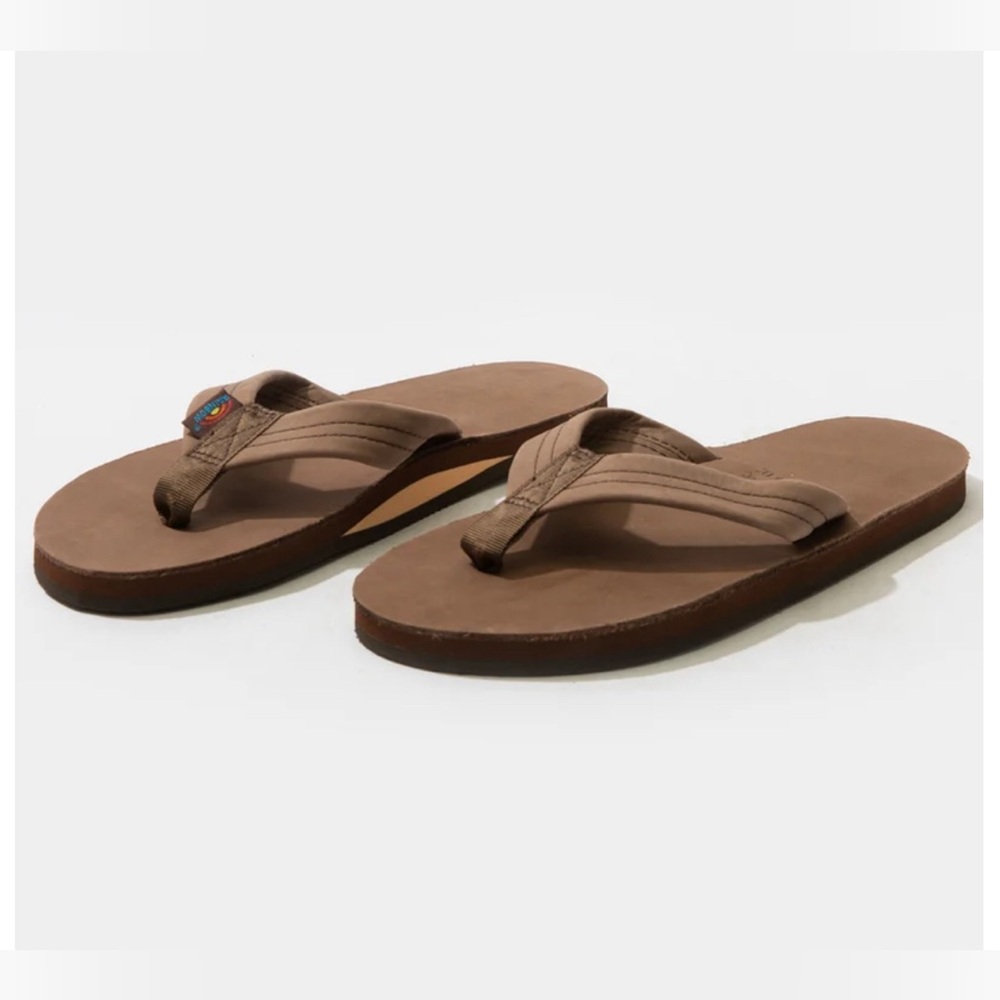 !NEW! men’s leather Rainbow sandals, unopened and in original packaging!